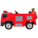 Elektrické autíčko - hasičské - červené